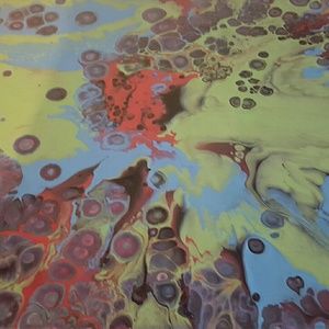 Abstract Puddle Painting